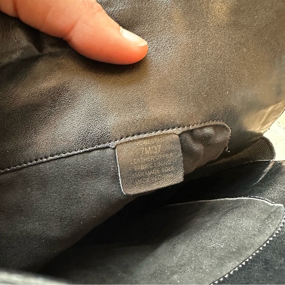 Vince Camuto over knee tall black leather studded boots - Picture 6 of 6